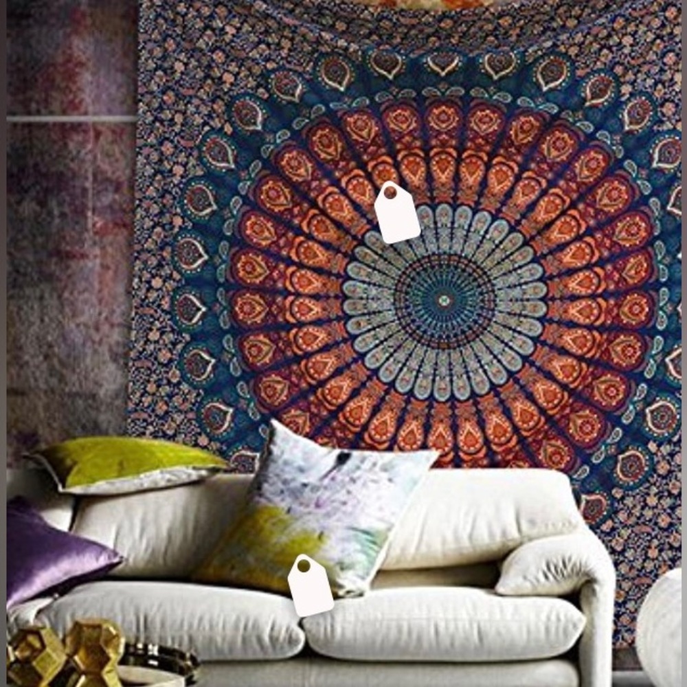 Western Blue tapestry.